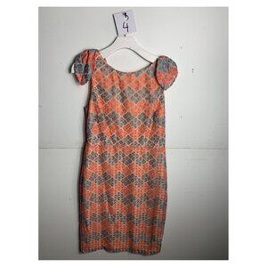 Anthropologie Eva Franco Orange Mini Dress